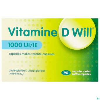 Vitamine d will 1000ui caps molle 90