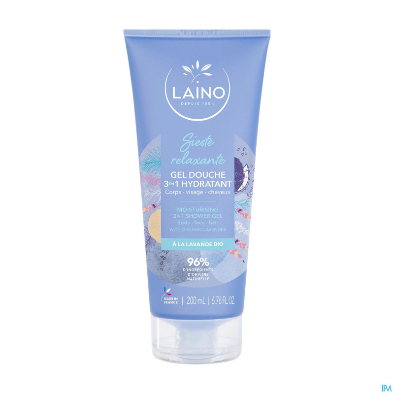 Laino gel douche 3en1 lavande 200ml