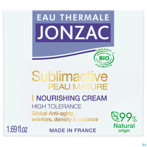 Jonzac sublim peau mature creme nour 50ml bio