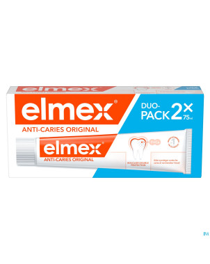 Elmex a/caries original dentifrice 2x75ml