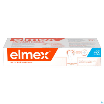 Elmex a/caries original dentifrice 2x75ml