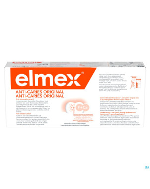 Elmex a/caries original dentifrice 2x75ml
