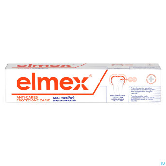 Elmex a/caries s/menthol dentifrice tube 75ml