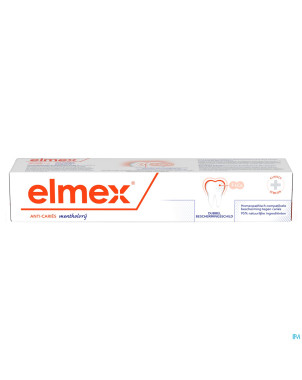 Elmex a/caries s/menthol dentifrice tube 75ml