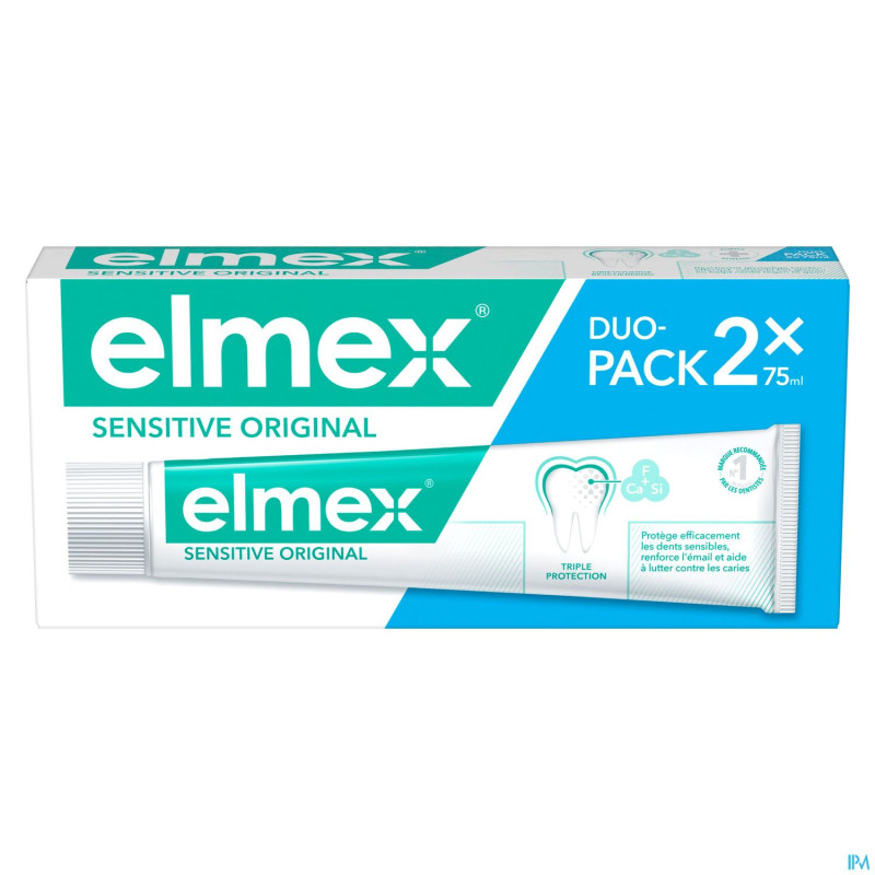 Elmex sensitive original dentifrice tube 2x75ml