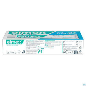 Elmex sensitive original dentifrice tube 2x75ml