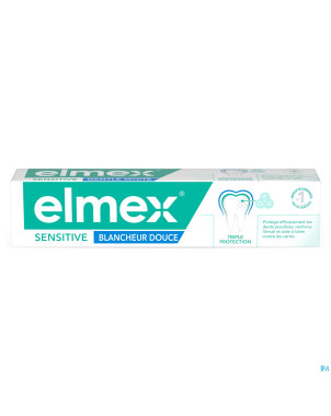 Elmex sensitive blancheur douce dentifrice 75ml