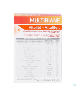 Multibiane vitalite v-caps 30