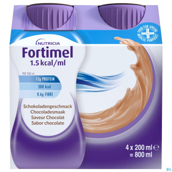 Fortimel 1.5kcal chocolat 4x200ml