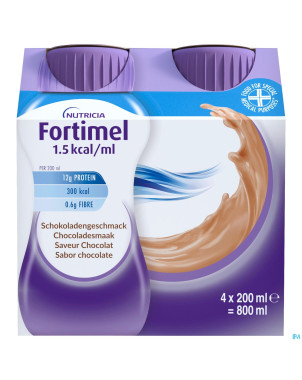 Fortimel 1.5kcal chocolat 4x200ml