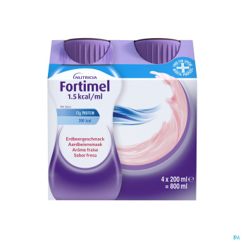 Fortimel 1.5kcal fraise 4x200ml