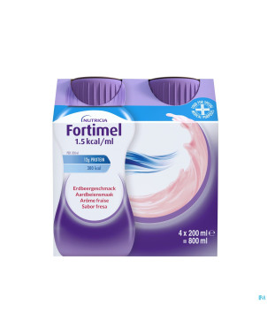 Fortimel 1.5kcal fraise 4x200ml