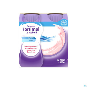 Fortimel 1.5kcal fraise 4x200ml