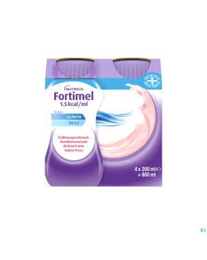 Fortimel 1.5kcal fraise 4x200ml