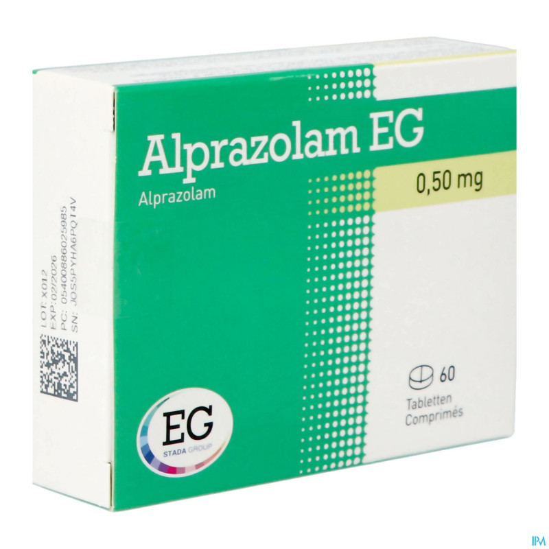 Alprazolam eg pi pharma 0,5mg comp 60 pip