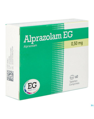 Alprazolam eg pi pharma 0,5mg comp 60 pip