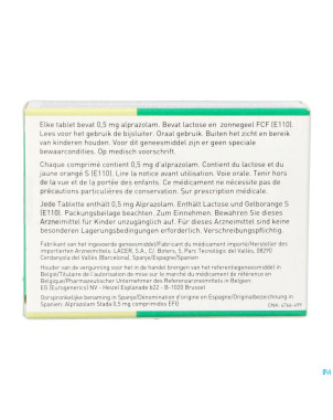 Alprazolam eg pi pharma 0,5mg comp 60 pip