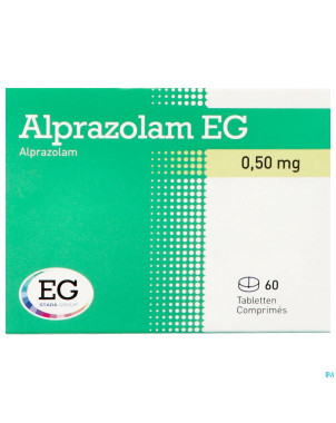 Alprazolam eg pi pharma 0,5mg comp 60 pip