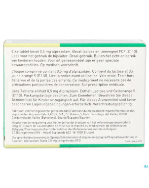 Alprazolam eg pi pharma 0,5mg comp 60 pip