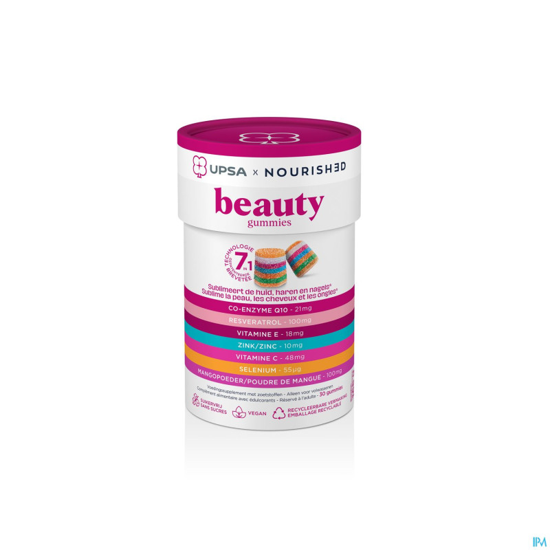 Upsa nourished beauty gommes 30