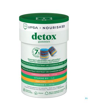 Upsa nourished detox gommes 30
