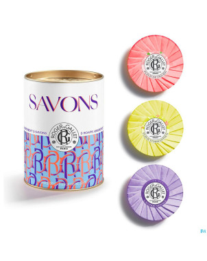Roger&gallet savon fl fig./fl osman./lavand.3x100g