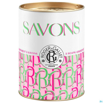 Roger&gallet savon rose/feuille the/rose the3x100g