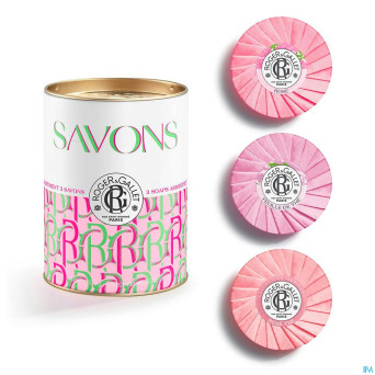 Roger&gallet savon rose/feuille the/rose the3x100g