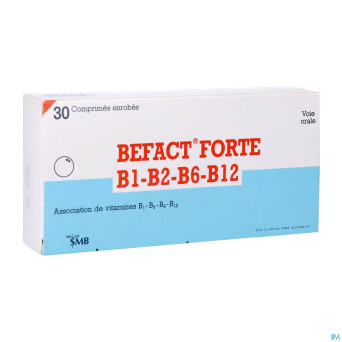 Befact forte b1-b2-b6-b12 comp enrobe 30