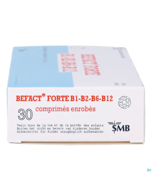 Befact forte b1-b2-b6-b12 comp enrobe 30