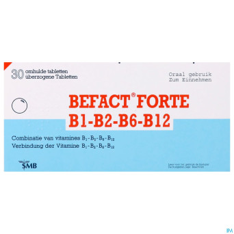 Befact forte b1-b2-b6-b12 comp enrobe 30