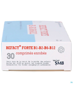 Befact forte b1-b2-b6-b12 comp enrobe 30