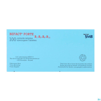 Befact forte b1-b2-b6-b12 comp enrobe 100