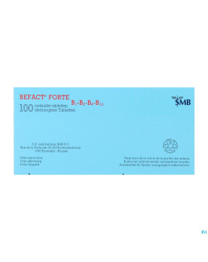 Befact forte b1-b2-b6-b12 comp enrobe 100