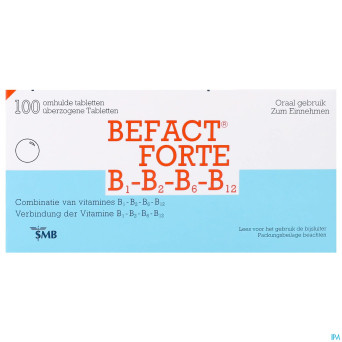 Befact forte b1-b2-b6-b12 comp enrobe 100