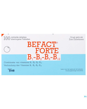 Befact forte b1-b2-b6-b12 comp enrobe 100