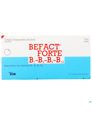 Befact forte b1-b2-b6-b12 comp enrobe 100