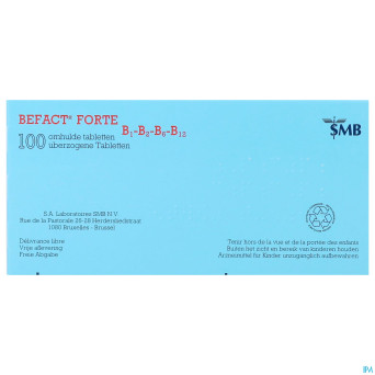 Befact forte b1-b2-b6-b12 comp enrobe 100