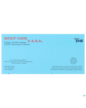 Befact forte b1-b2-b6-b12 comp enrobe 100