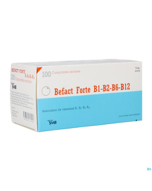 Befact forte b1-b2-b6-b12 comp enrobe 100 ud