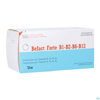 Befact forte b1-b2-b6-b12 comp enrobe 100 ud
