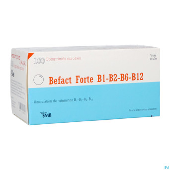 Befact forte b1-b2-b6-b12 comp enrobe 100 ud