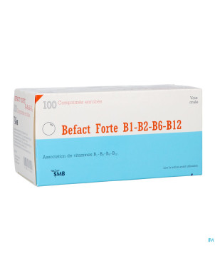 Befact forte b1-b2-b6-b12 comp enrobe 100 ud