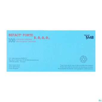 Befact forte b1-b2-b6-b12 comp enrobe 100 ud