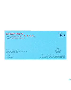 Befact forte b1-b2-b6-b12 comp enrobe 100 ud