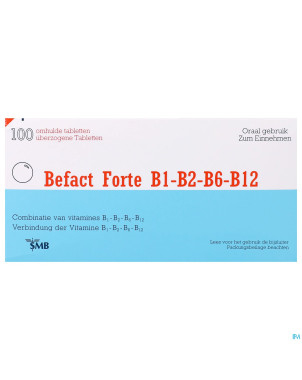 Befact forte b1-b2-b6-b12 comp enrobe 100 ud