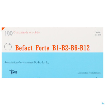 Befact forte b1-b2-b6-b12 comp enrobe 100 ud