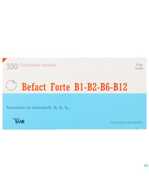 Befact forte b1-b2-b6-b12 comp enrobe 100 ud