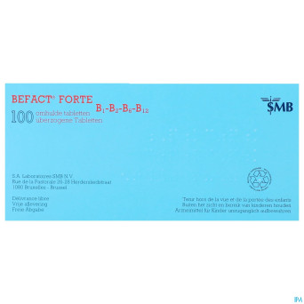 Befact forte b1-b2-b6-b12 comp enrobe 100 ud