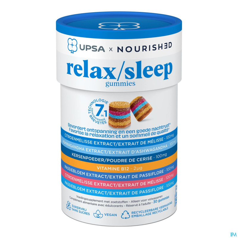 Upsa nourished relax/sleep gommes 30